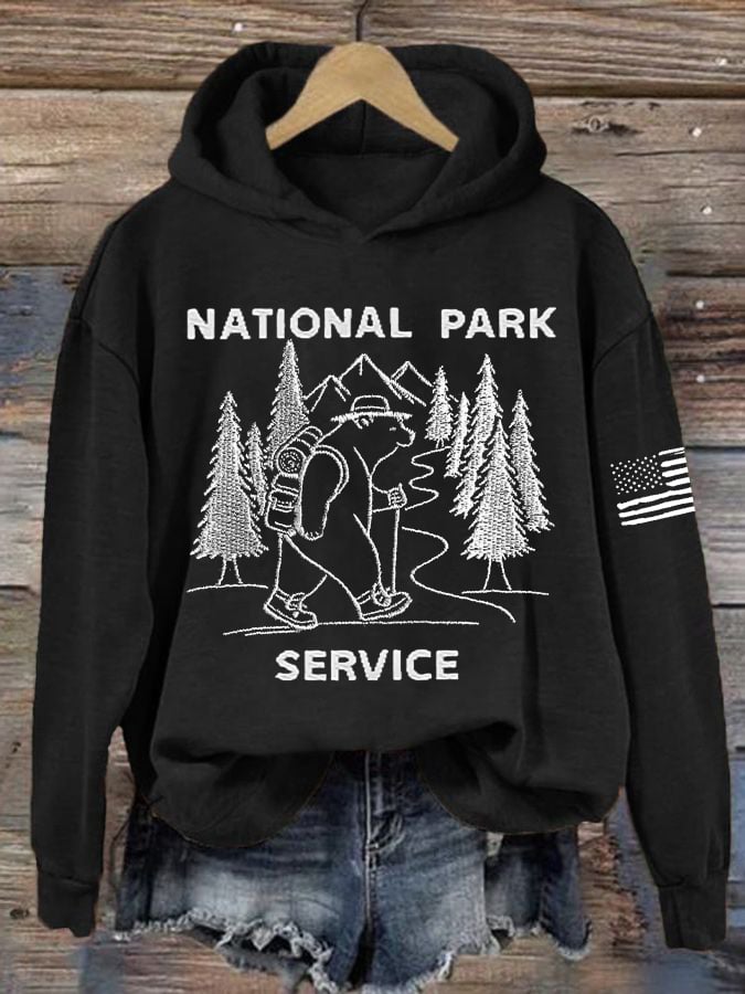 Women’s Retro National Park Service Printed Hoodie