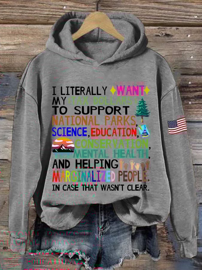 Women's Support National Parks Printed Sweatshirt