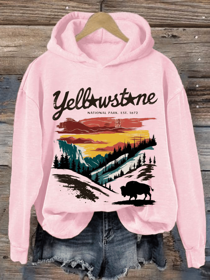 Women's National Parks Heat Transfer Hooded Sweatshirt