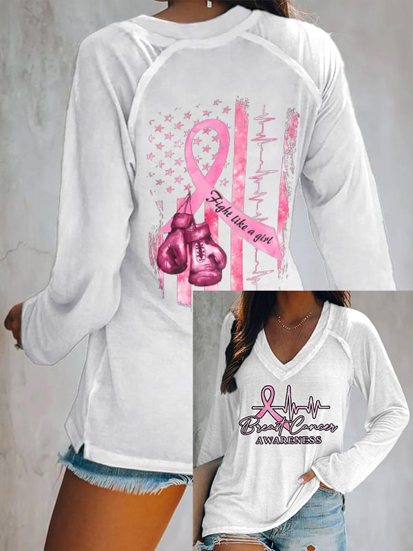 Women's Casual Printed Long Sleeve T-Shirt