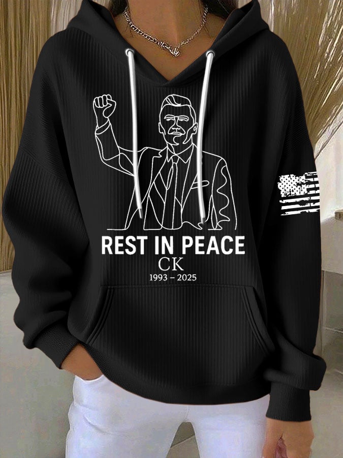 Women's Commemorative Leader Print Casual Hoodie