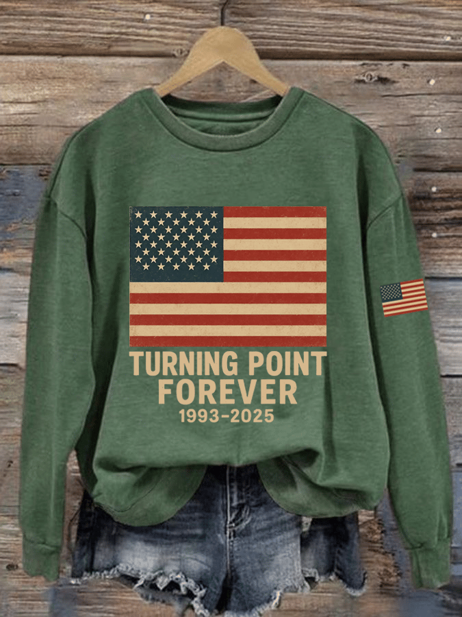 Women's Hot Events Printed Crew Neck Sweatshirt