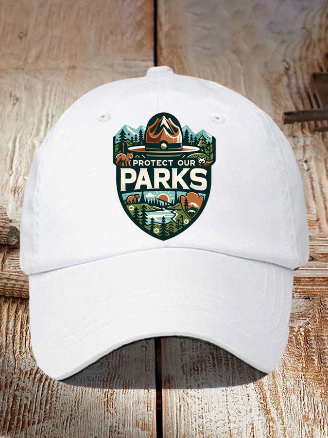 Protect Our National Parks Print Baseball Cap