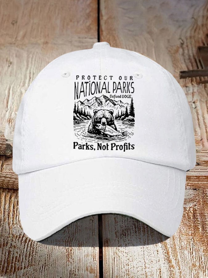 Protect Our National Parks Print Baseball Cap