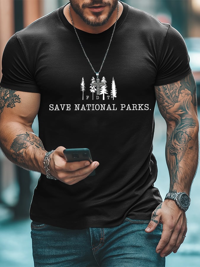 Men's Save The National Parks Print T-Shirt
