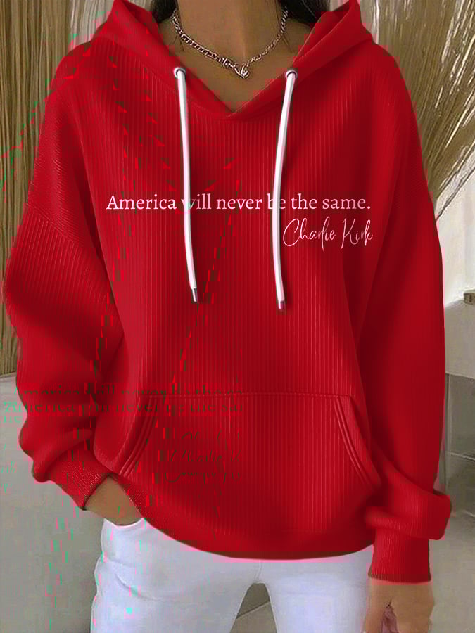 Retro America Will Never Be The Same Print Hoodie