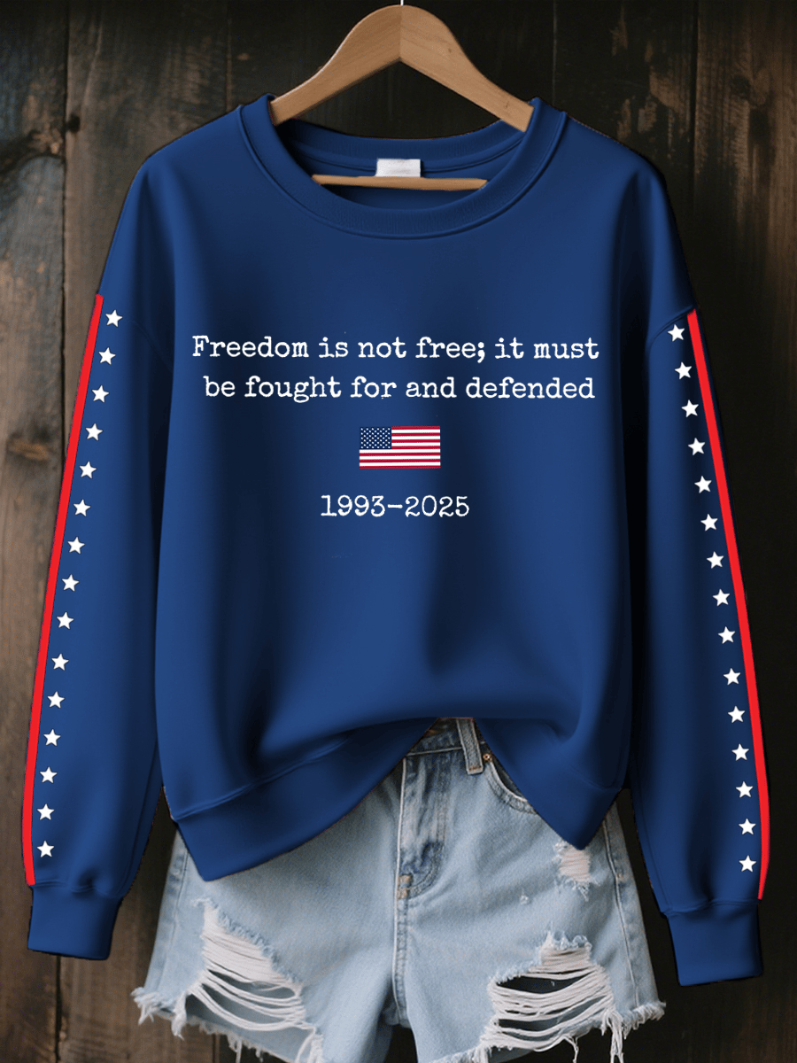 Women's Freedom Is Not Free Print Sweatshirt