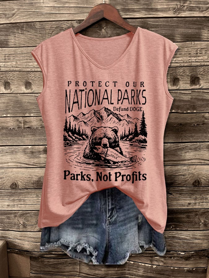 Women's Protect Our National Parks Print Tank Top