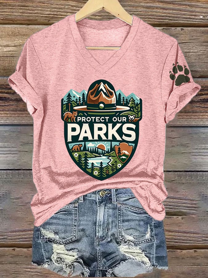 Women's Protect Our National Parks Printed T-Shirt