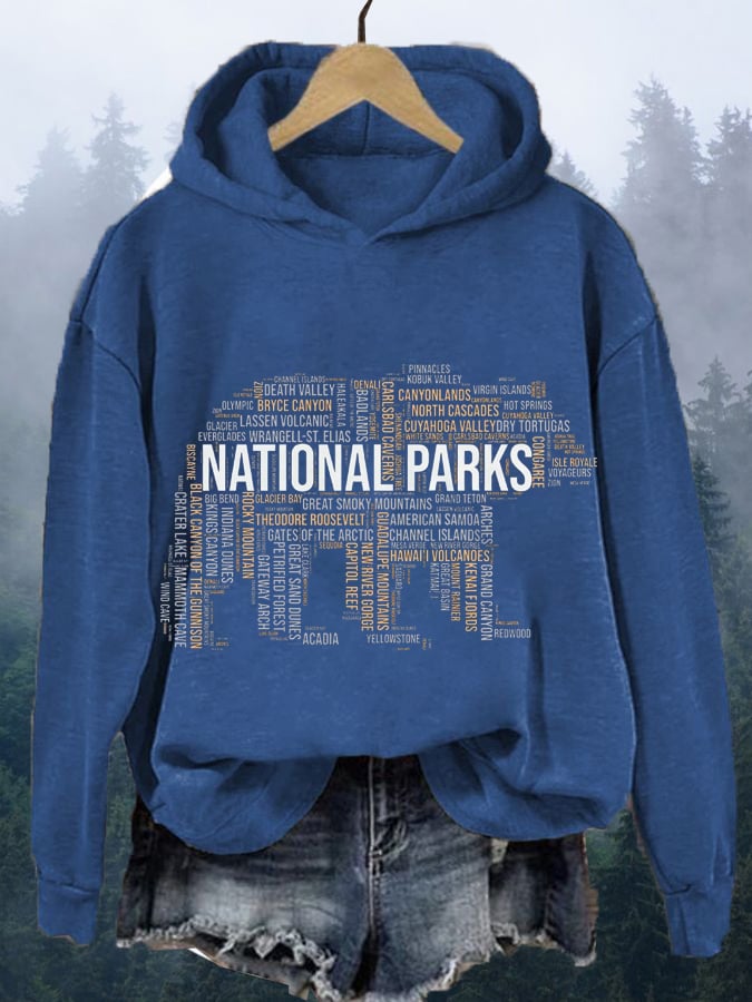 Women's National Parks Explore, Protect, Preserve Printed Sweatshirt