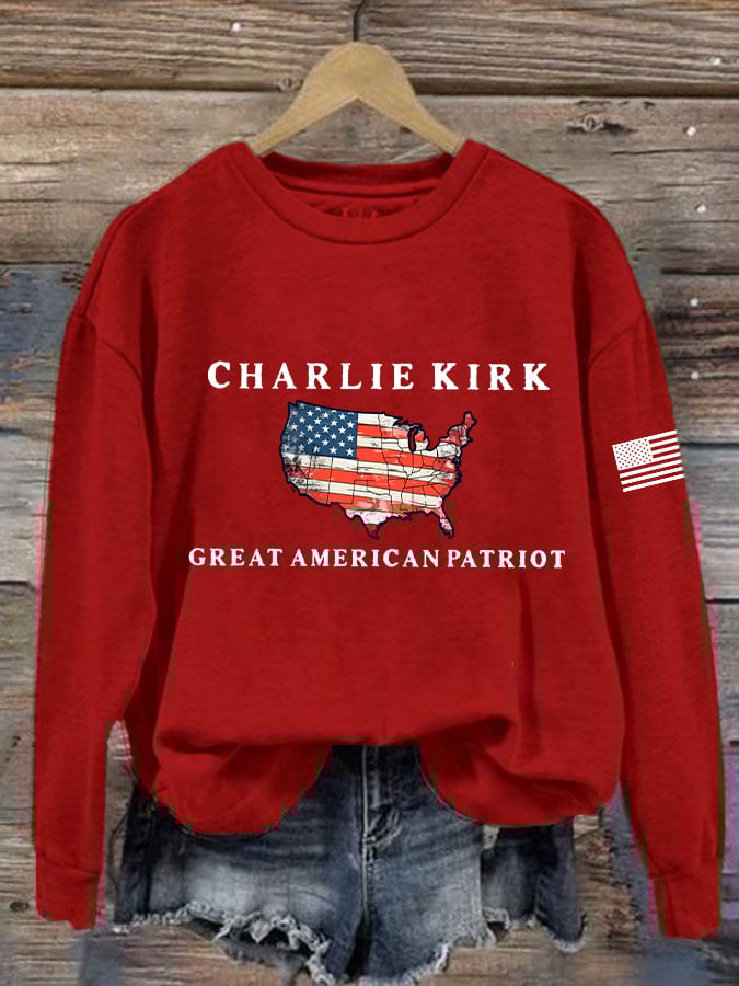 Women's Great American Patriotic Printed Sweatshirt