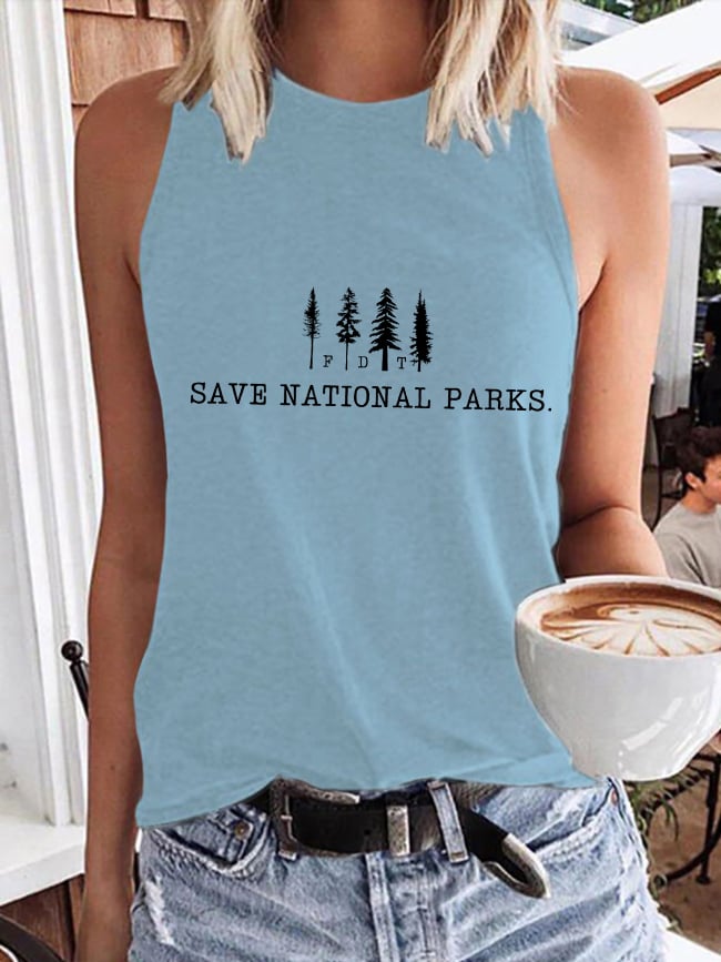 Women's Save The National Parks Print Vest