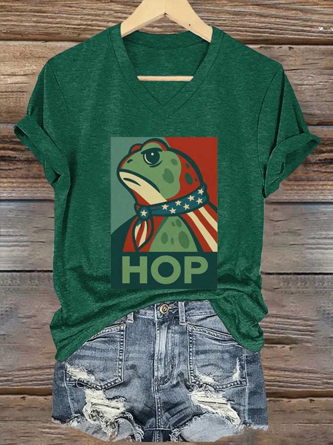 Women's FDT Print V-Neck T-Shirt