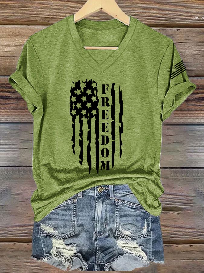 Women's Casual Free Print T-Shirt