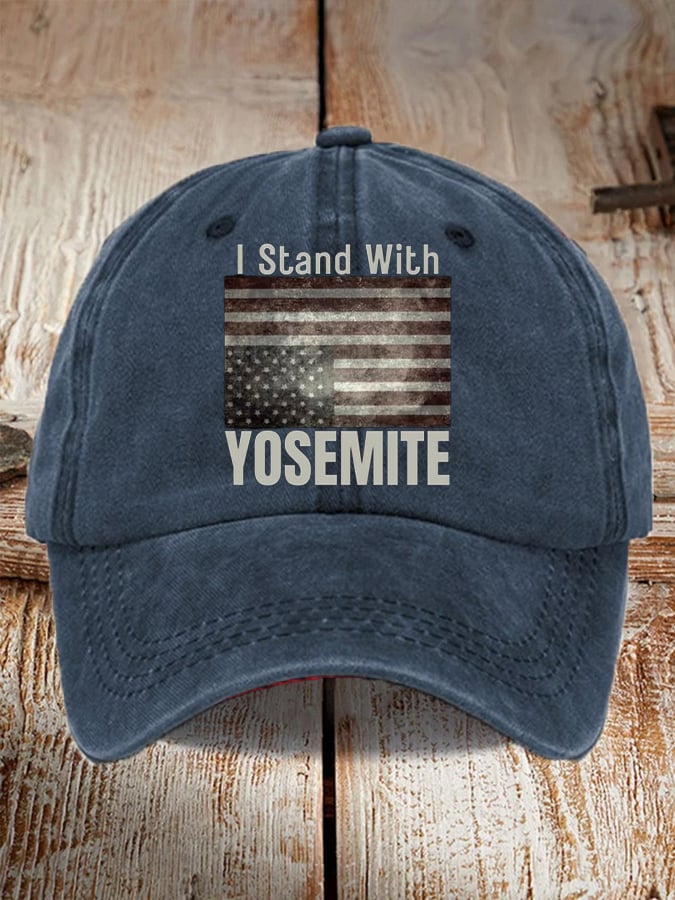 Unisex I Stand With Yosemite Print Baseball Cap