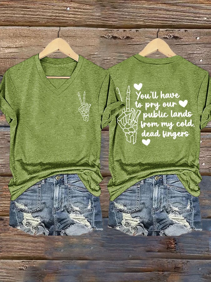 Women's Protect Our National Parks Printed T-Shirt