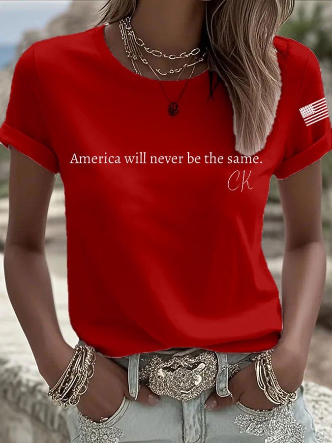 Women's Rip Printed Casual T-Shirt