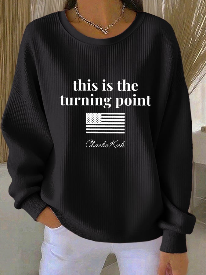 Women's This is the Turning Point Print Sweatshirt