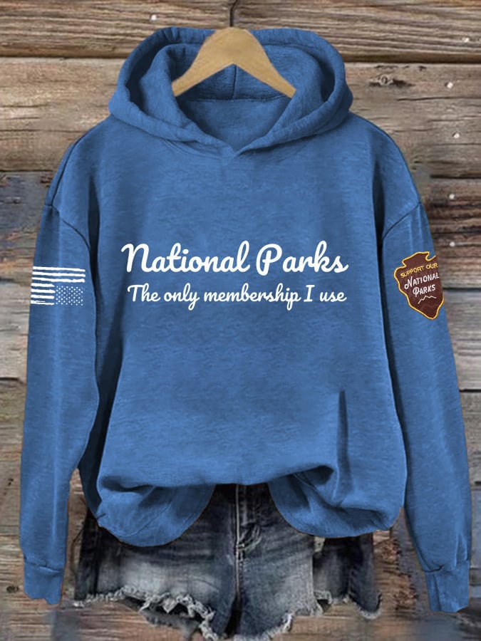 Women's Protect Our National Parks Print Hoodie