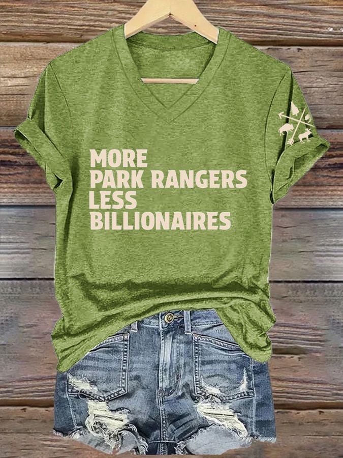 Women's National Park Print V-Neck T-Shirt