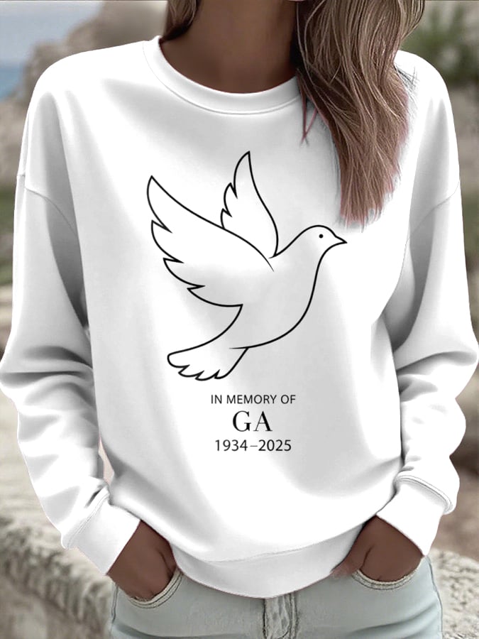 Women's In Memory Of GA Print Sweatshirt