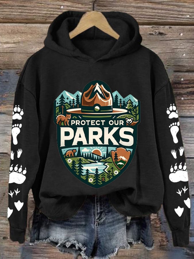 Women's Protect Our National Parks Printed Sweatshirt