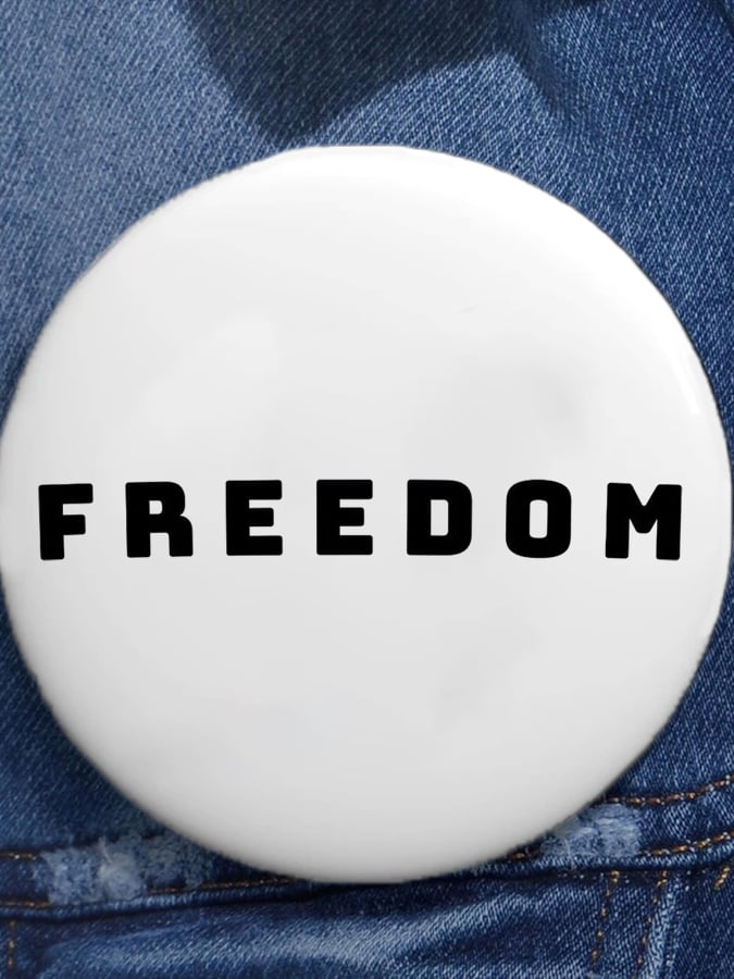 Unisex Freedom American Flag Brooch