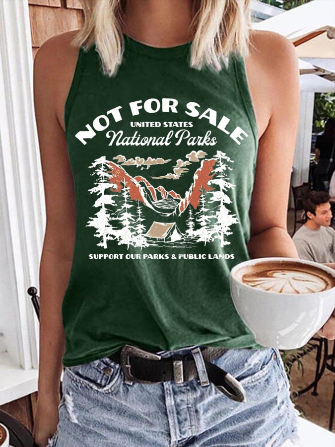 Women's Support National Parks Print Tank Top