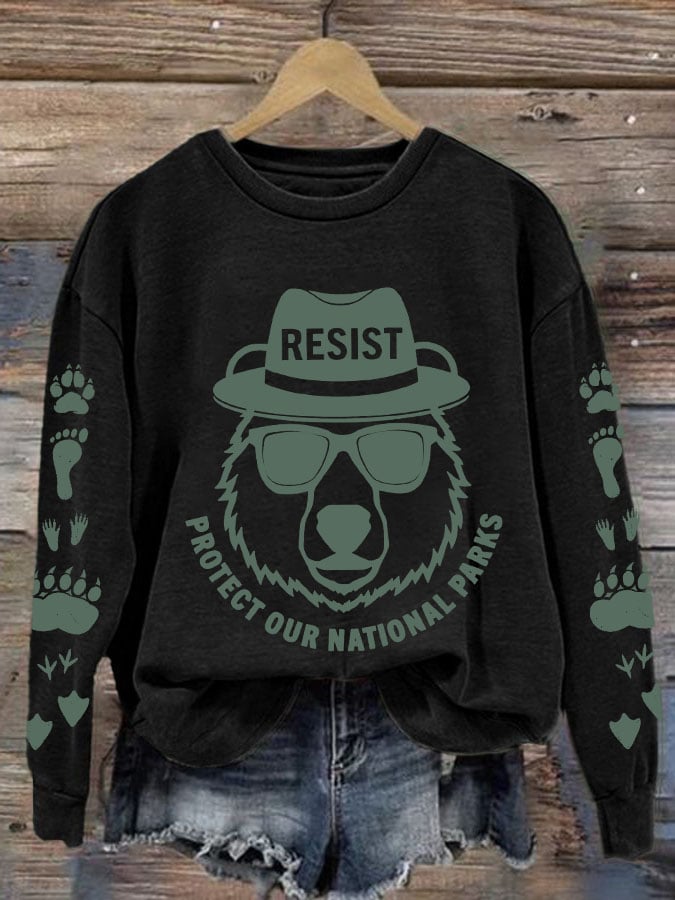 Women's Protect Our National Parks Printed Sweatshirt