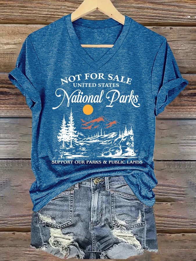 Women's Support Our National Parks Printed T-Shirt