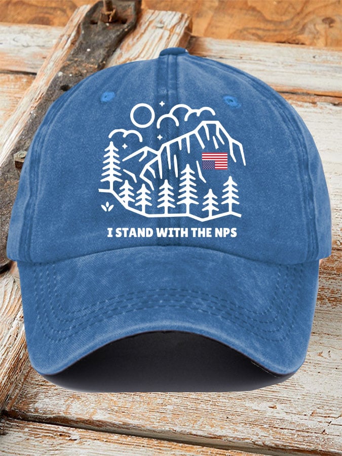 Retro I Stand with the NPS Printed Baseball Cap