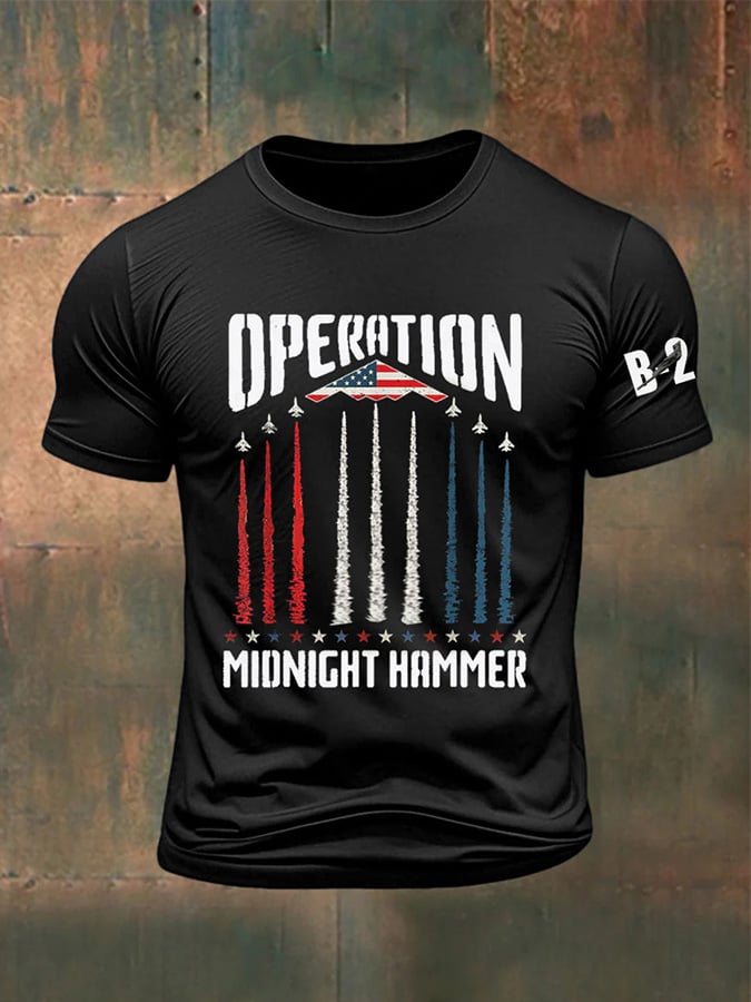 Men's Midnight Hammer B-2 Spirit Printed T-shirt
