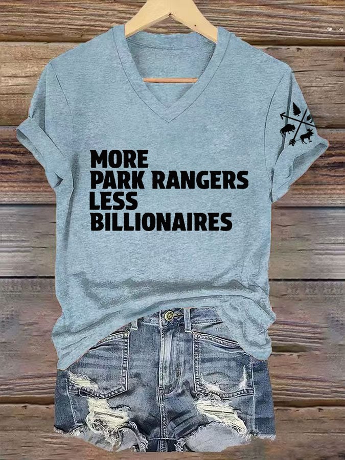 Women's National Park Print V-Neck T-Shirt
