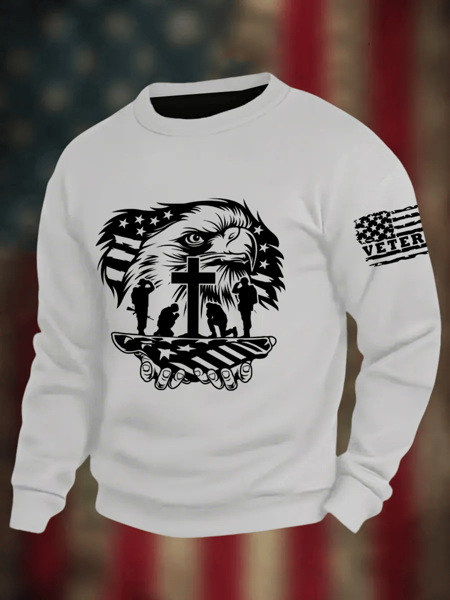 Man's Veterans Long Sleeve Sweatshirt