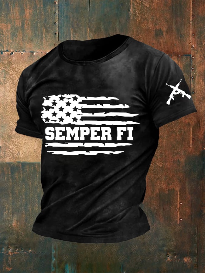 Men'S Casual Veterans Day Short Sleeve T-Shirt