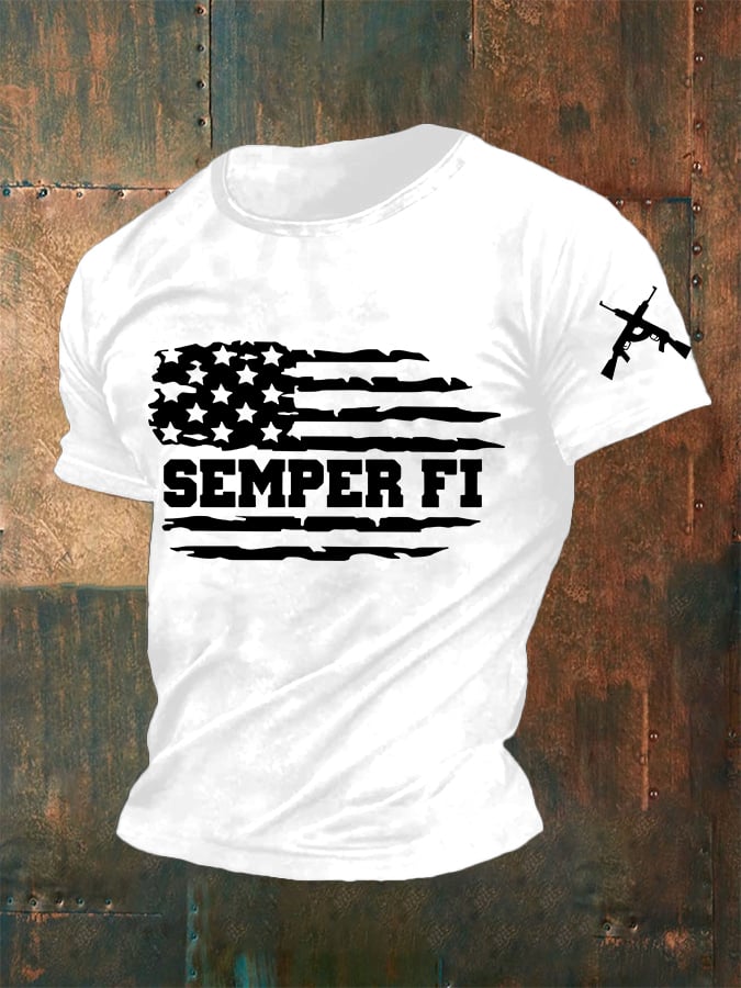 Men'S Casual Veterans Day Short Sleeve T-Shirt