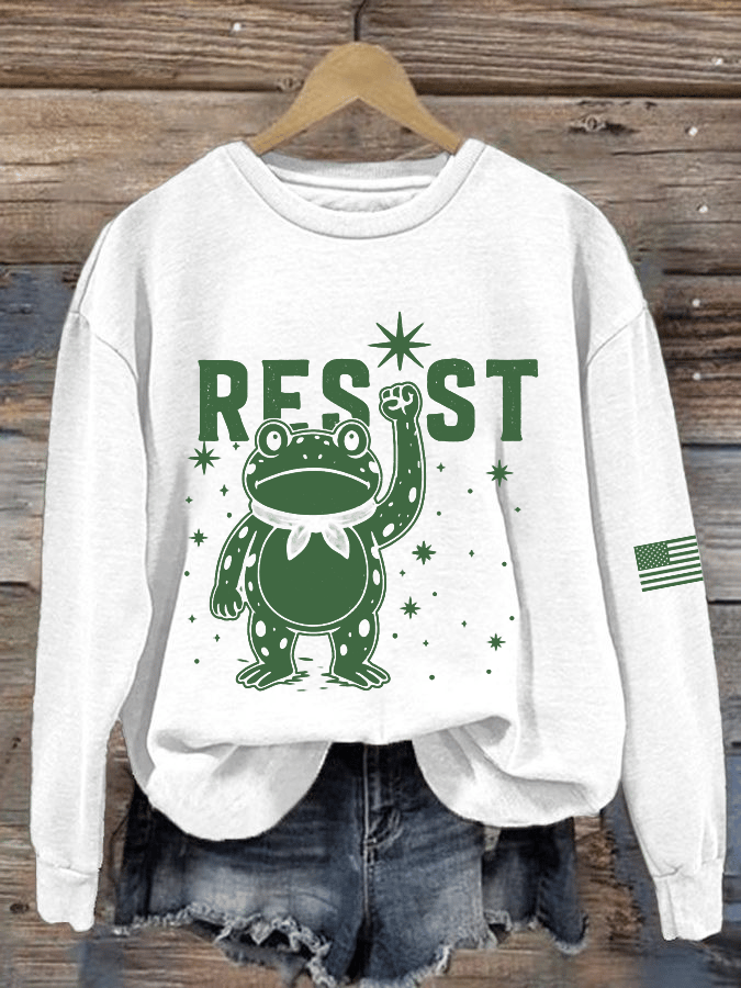 Women's FDT Printed Crew Neck Sweatshirt