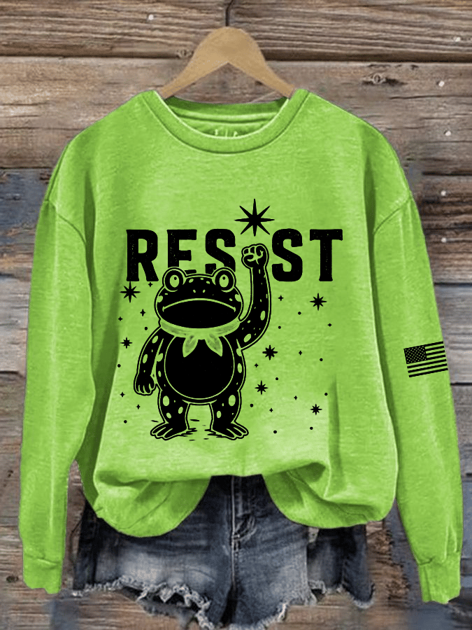 Women's FDT Printed Crew Neck Sweatshirt