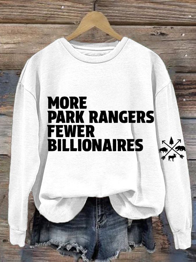 Women's National Park Print V-Neck T-Shirt Printed Casual Sweatshirts