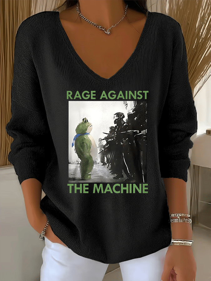 Women's America has no kings print Sweatshirt