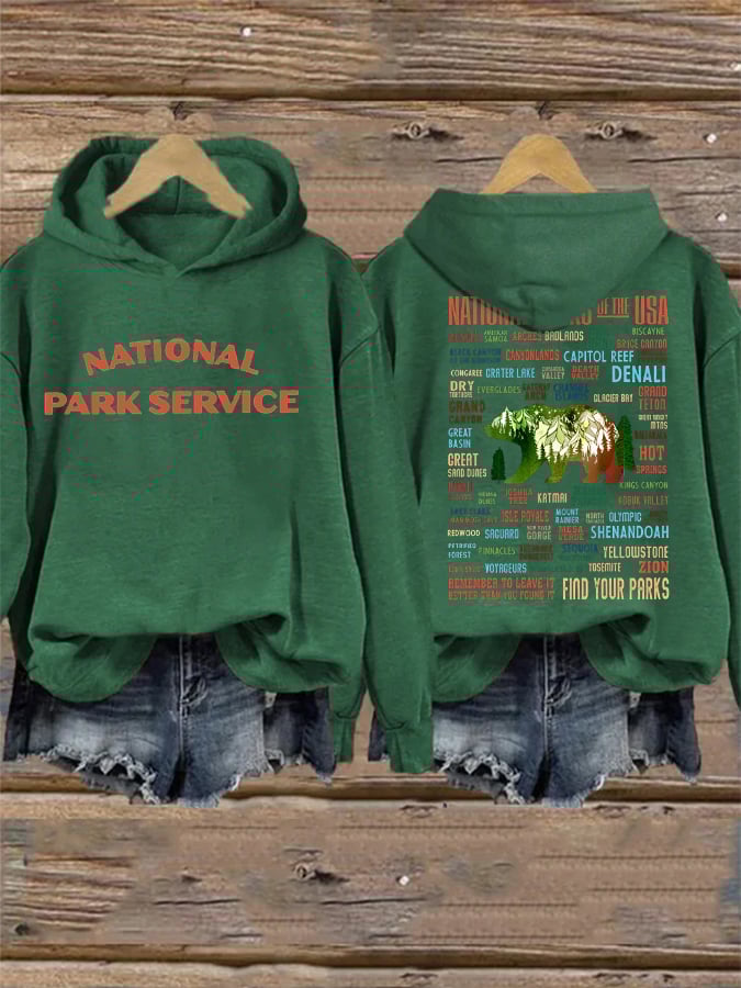 Women's National Parks Explore, Protect, Preserve Printed Sweatshirt