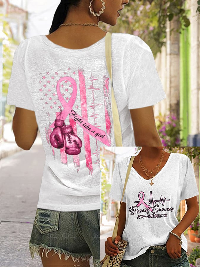 Women's Casual Printed Short Sleeve T-Shirt