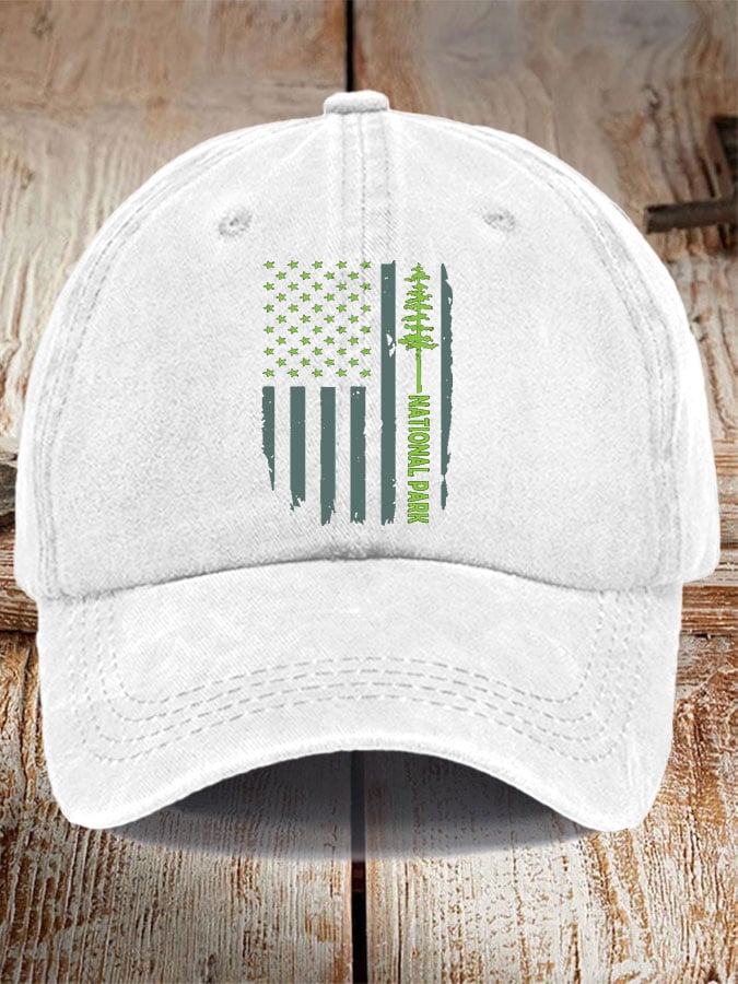 Unisex National Park Print Casual Cap