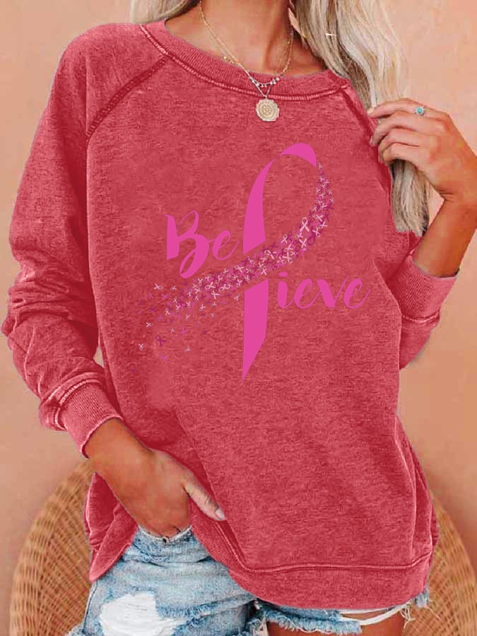 Fashionable Print Long Sleeve Sweatshirt