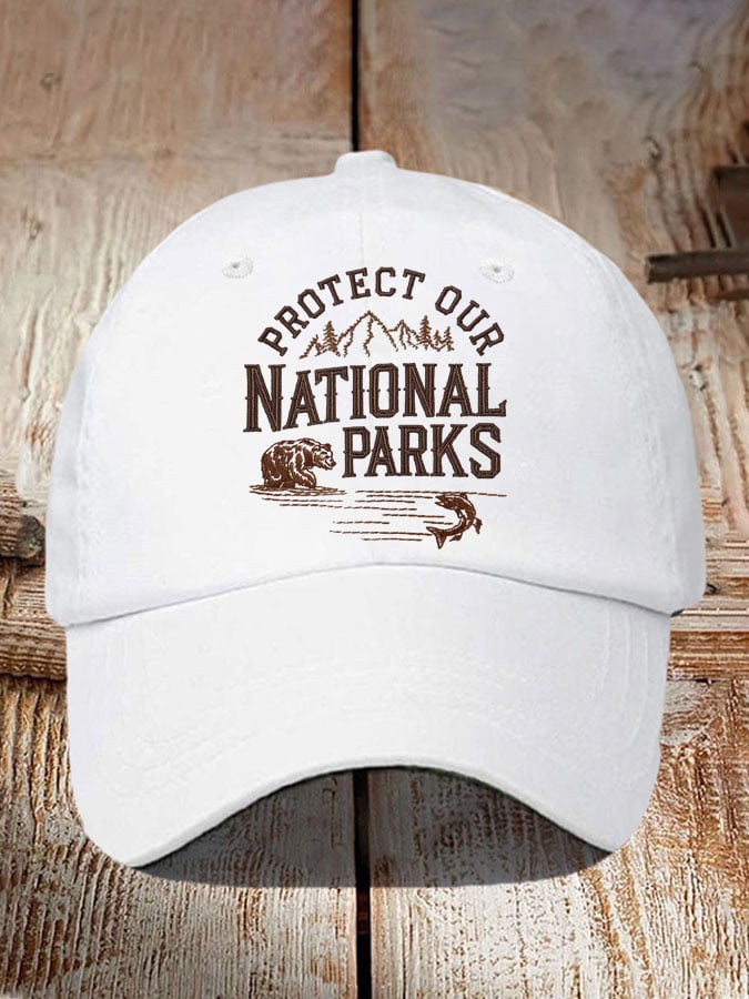 Protect Our National Parks Print Baseball Cap