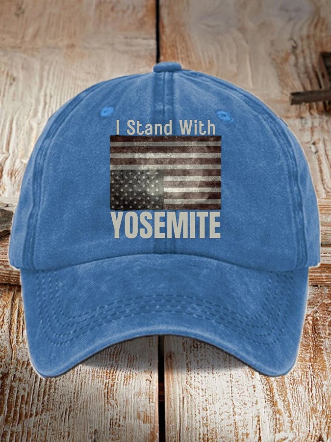 Unisex I Stand With Yosemite Print Baseball Cap