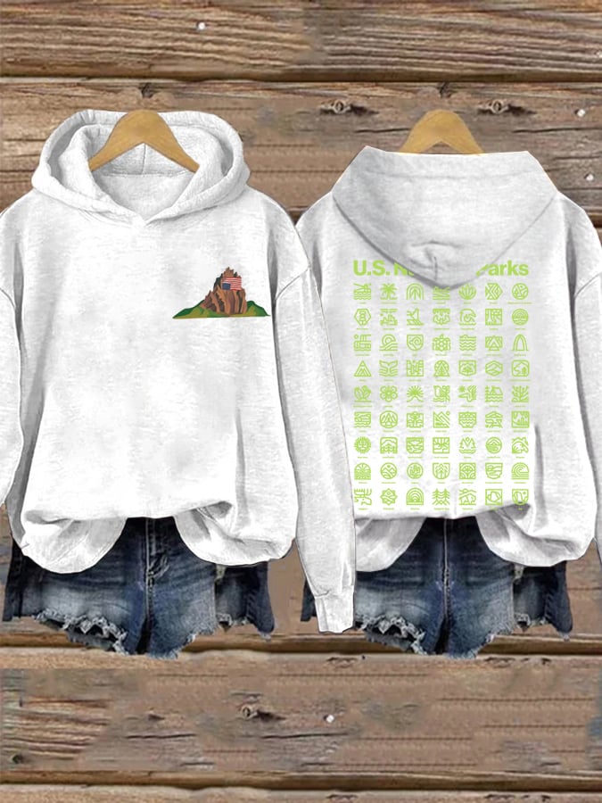 Women's National Parks Explore, Protect, Preserve Printed Sweatshirt