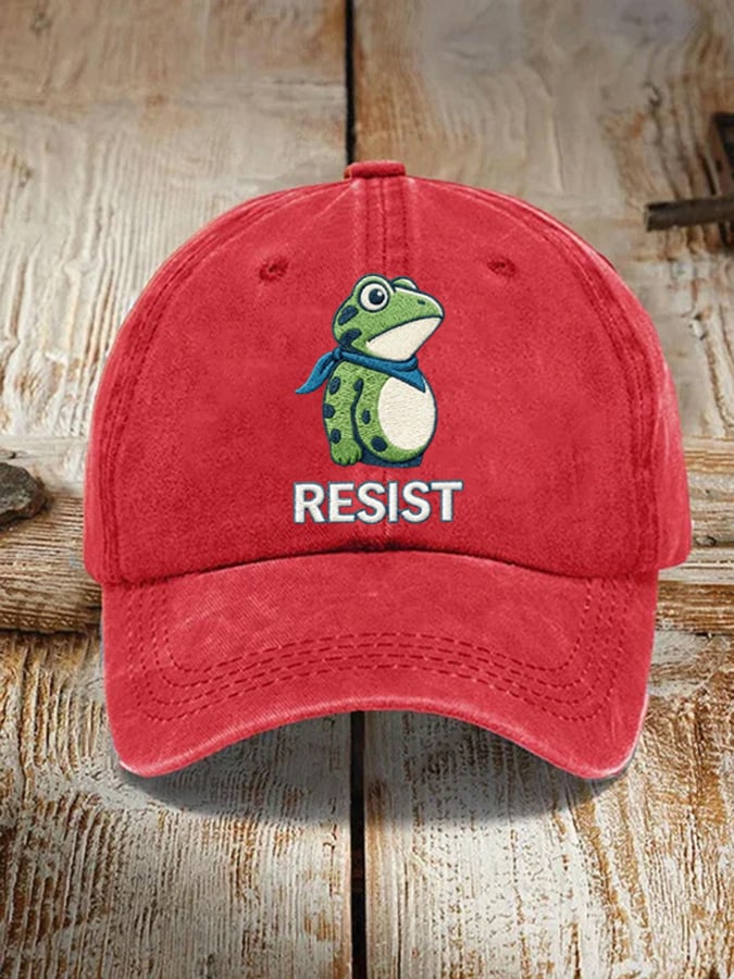 Unisex Resist Frog Baseball Cap
