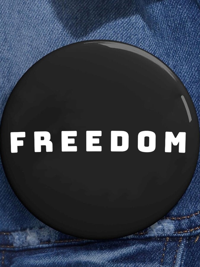 Unisex Freedom American Flag Brooch