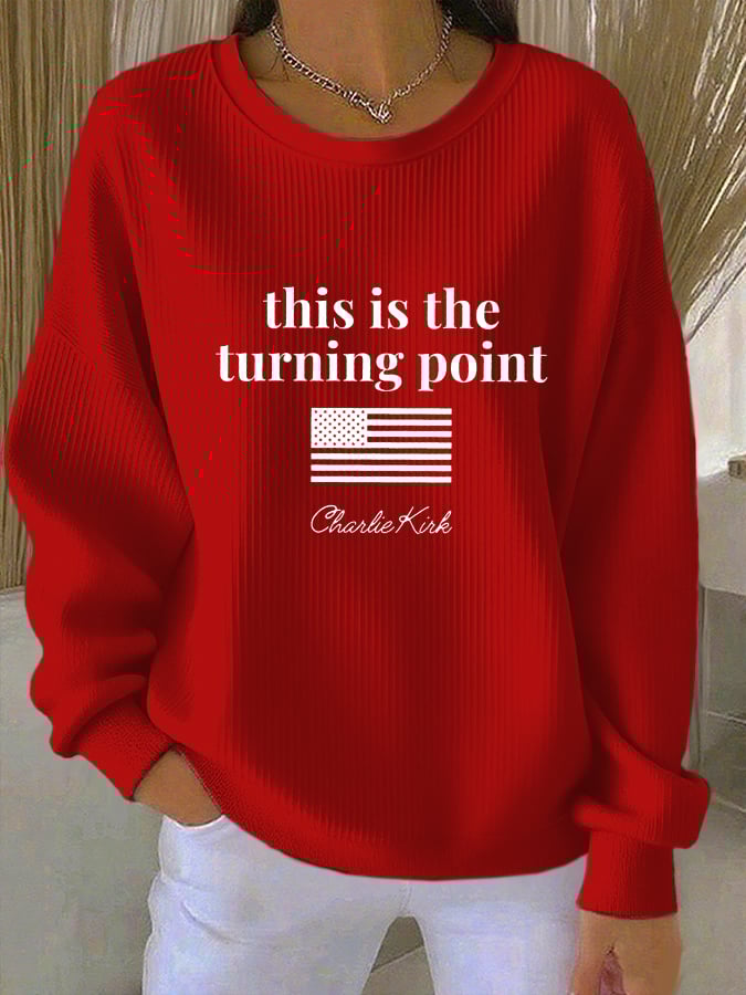 Women's This is the Turning Point Print Sweatshirt